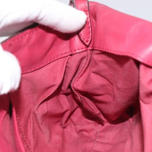 BURBERRY Nova Check Shoulder Bag PVC Pink Beige Auth 114520 - Picture 12 of 16